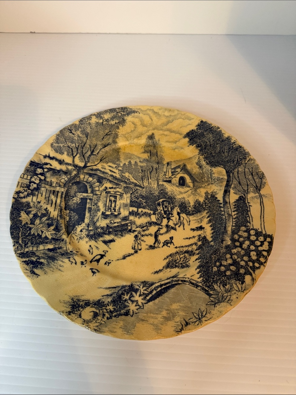 Rossini Country French Blue 9 1/4" Luncheon Plate - Japan
